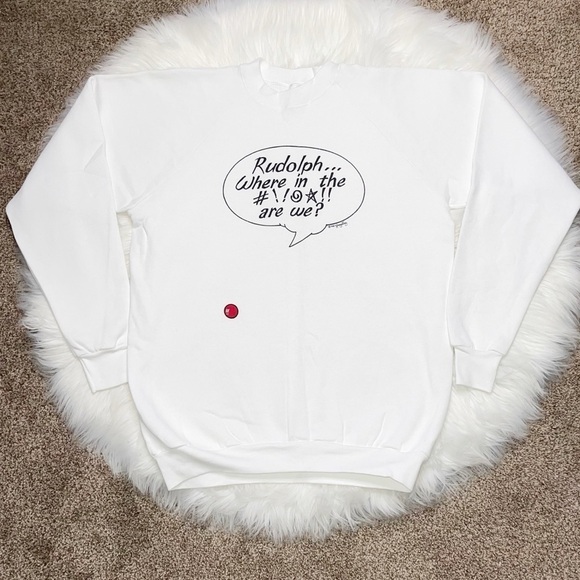 Vintage Rudolph Crewneck Sweatshirt - Picture 1 of 4
